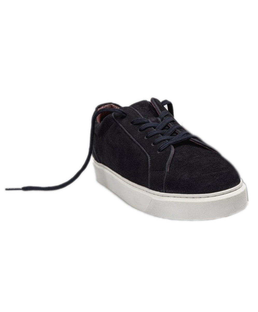 Herren Sneaker mit dicker Gummisohle - Marineblau