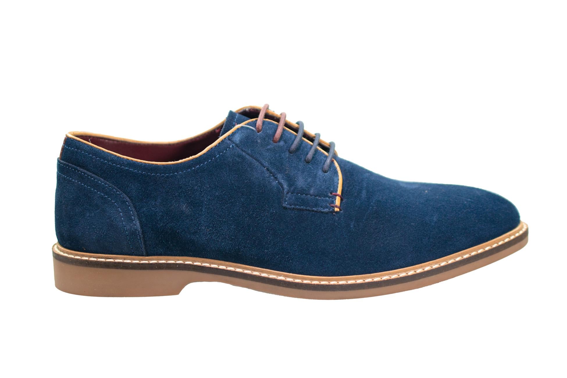 Herren Schnürsenkel Derby Schuhe - GOBI - Marineblau