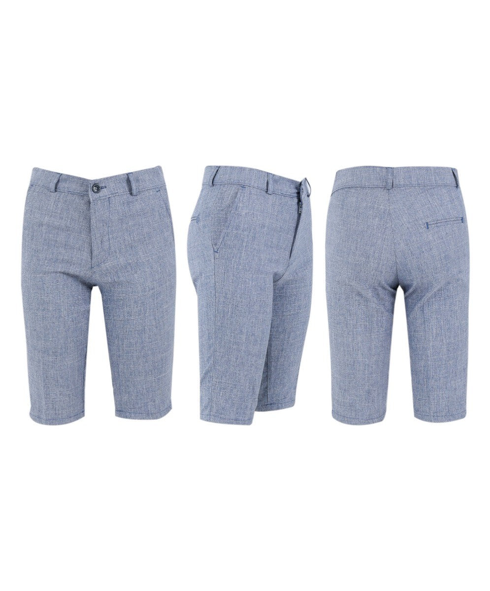 Jungen Leinen Westenanzug-Set - Navyblau