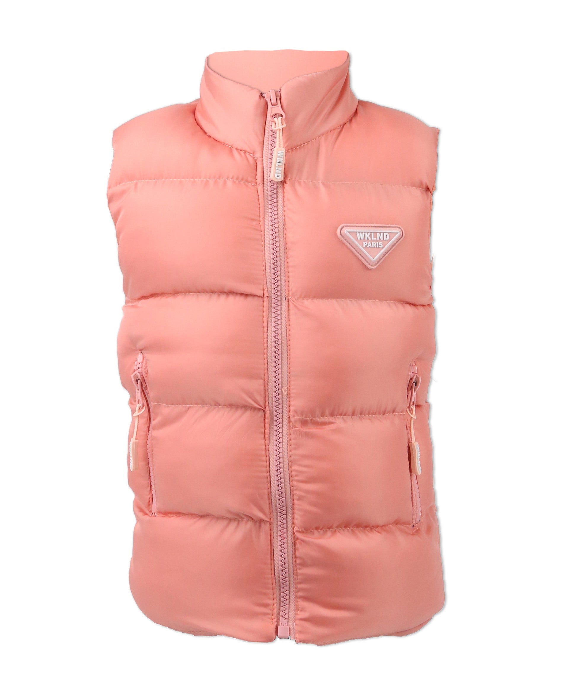 Gilet Sans Manches Matelassé pour Filles - Rose