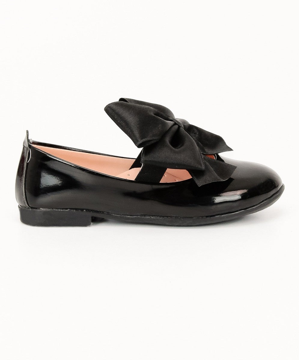 Chaussures Mary Jane Plates Vernies pour Filles - ELENA - Noir