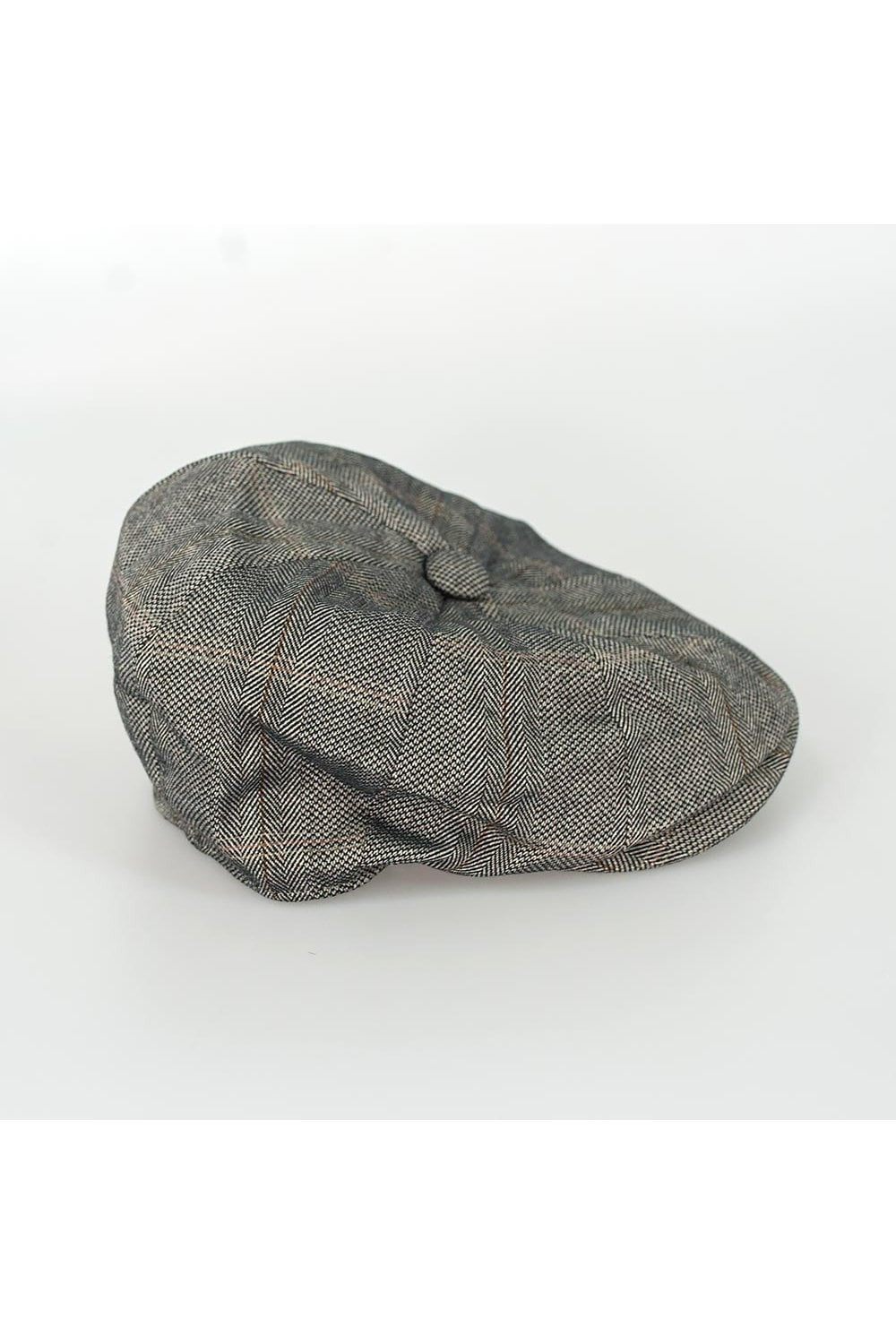 Casquette en laine tweed Baker Boy pour hommes - CONNAL