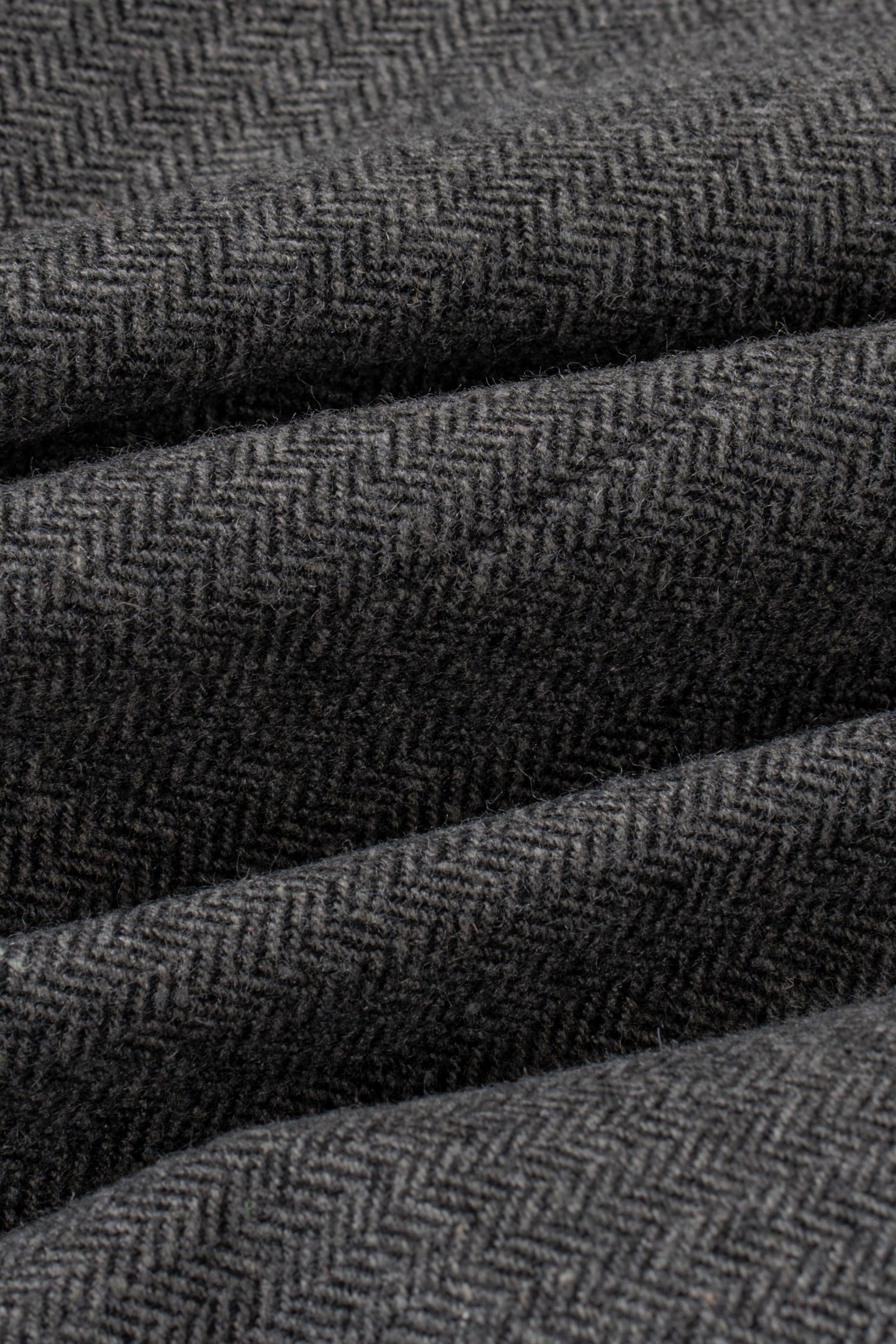 Veste en tissu chevron ajustée pour hommes - MARTEZ - Gris