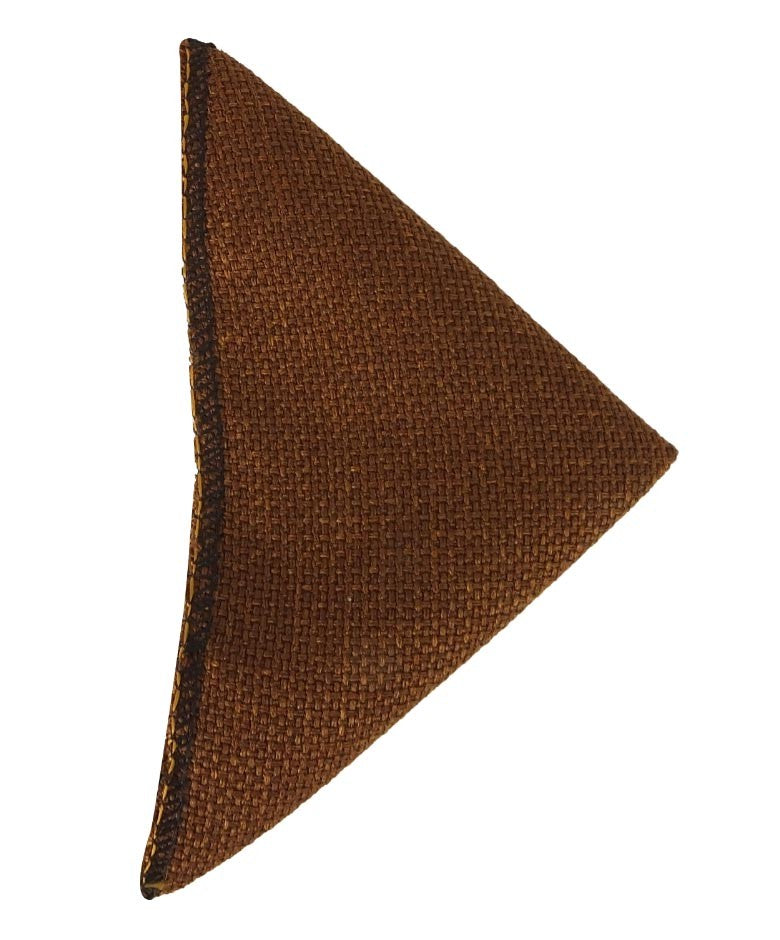 Mouchoir de Poche en Tweed pour Garçons et Hommes - Brun Cannelle