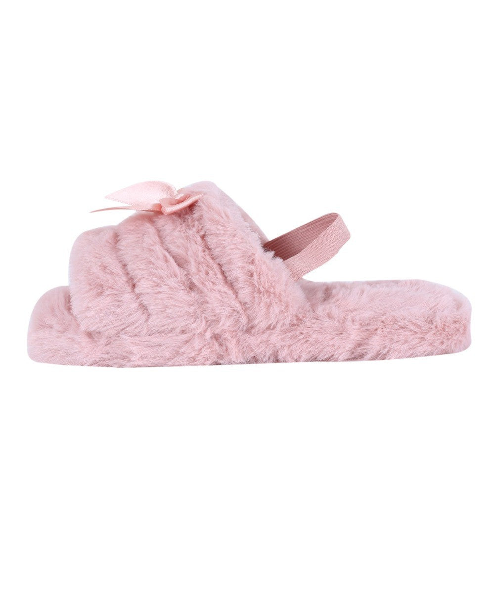 Chaussons en Pluche Douce pour Filles - Rose