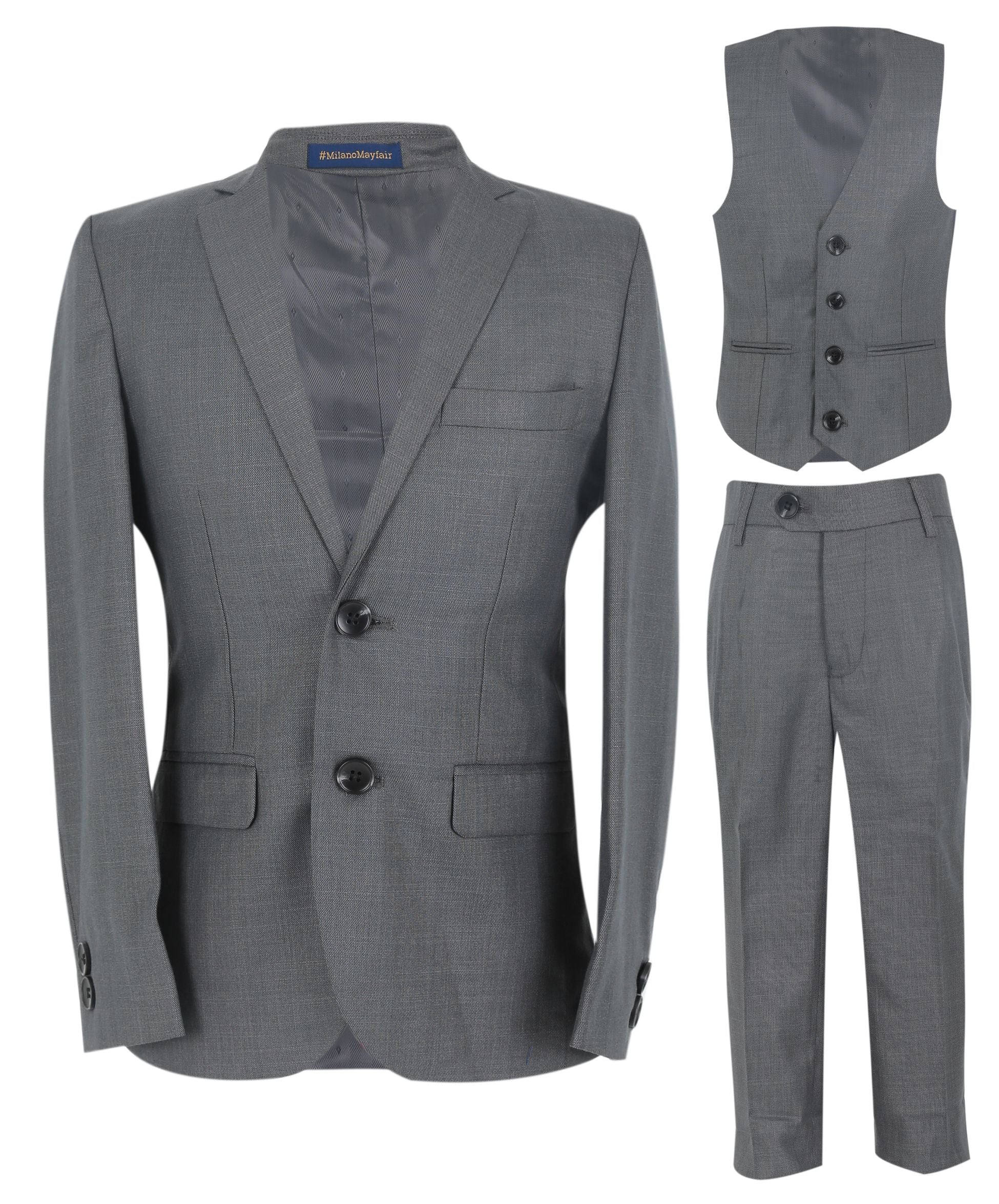 Boys Formal Suit Set - Grey