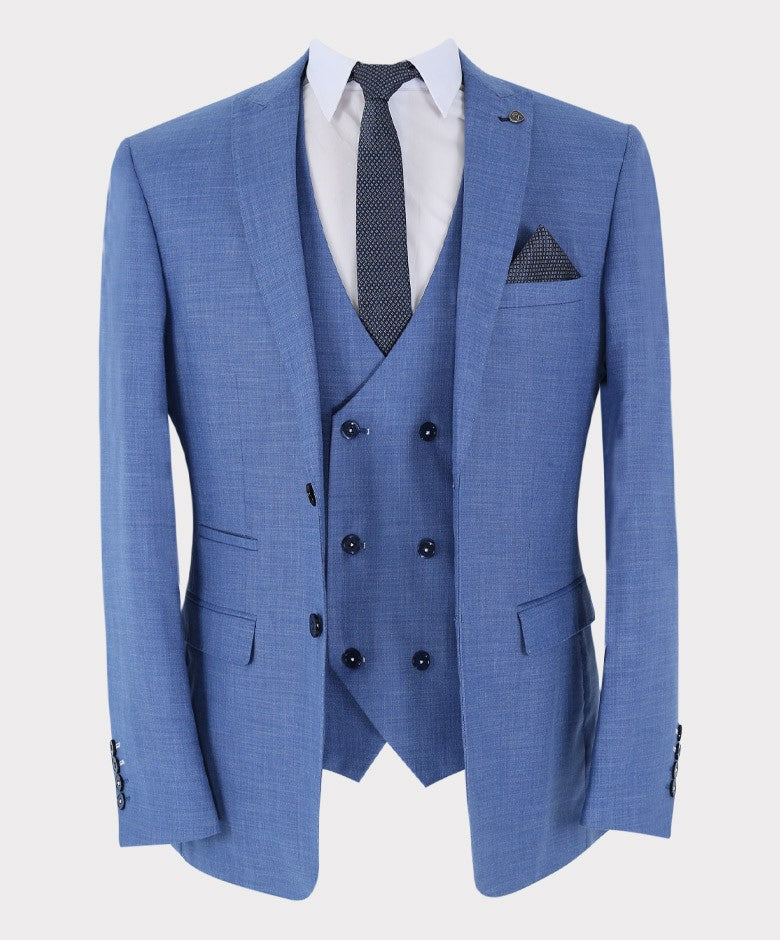 Costume Bleu Clair Tailleur pour Homme - JAYDEN - Bleu