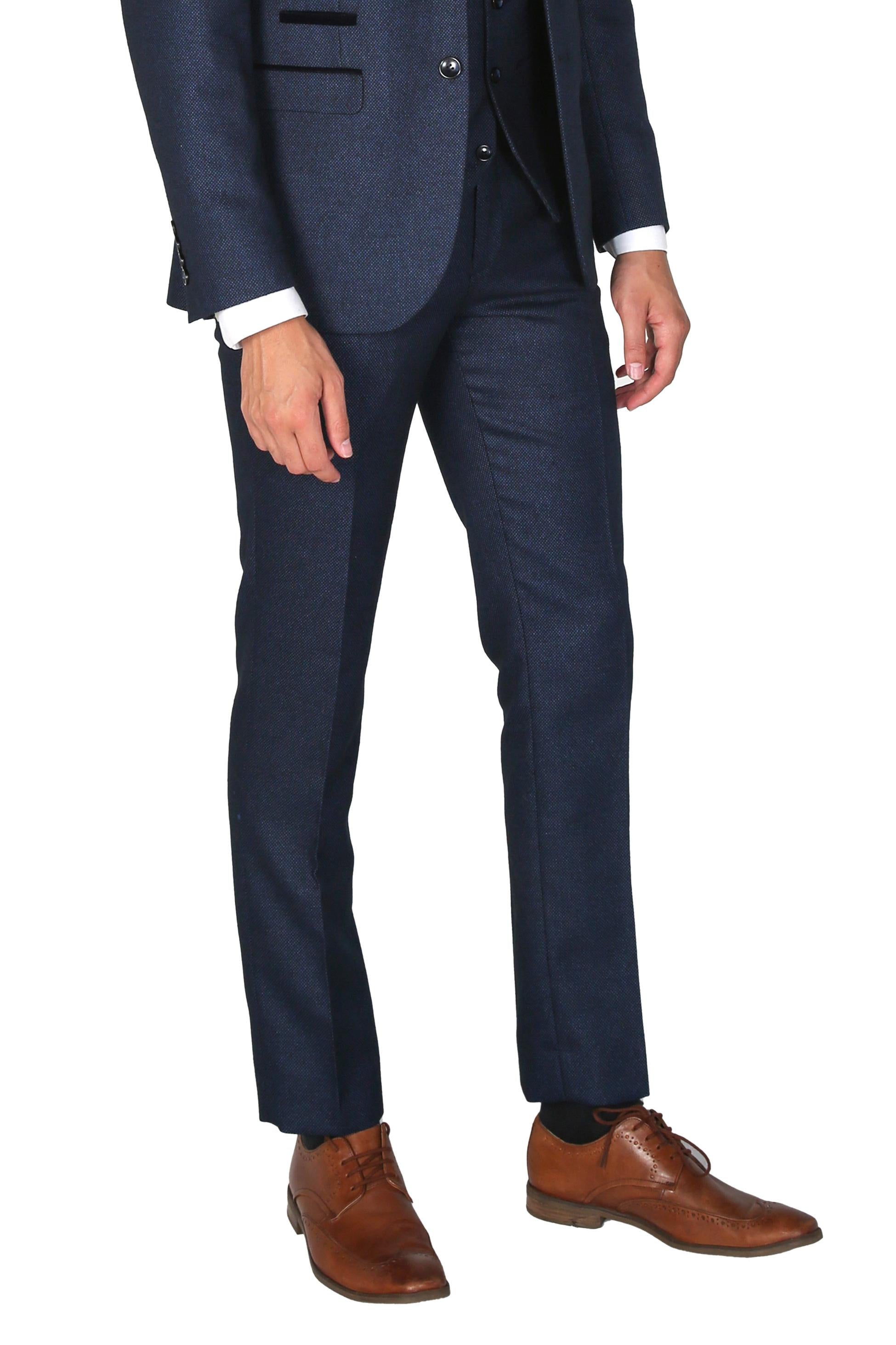 Pantalon Textuformel Arthur pour Homme de Paul Andrew - Bleu Marine