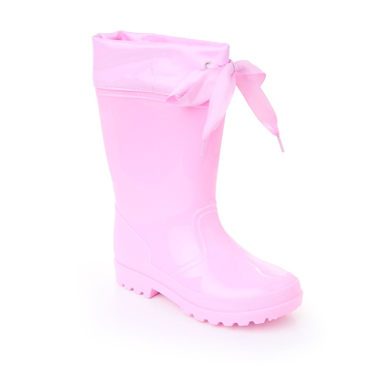 Mädchen Ripsband Gummistiefel, wasserdichte Gummistiefel - DALLAS - Rosa