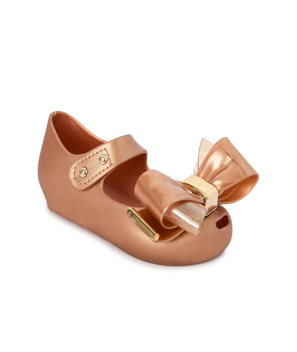 Mädchen Jelly Schleifen Schuhe – ROXY - Braun - Gold