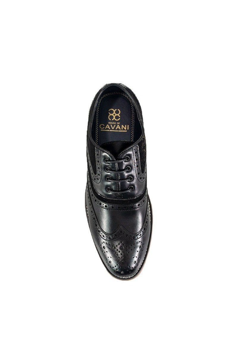 Chaussures Oxford en Daim et Cuir pour Homme - ETHAN - Noir