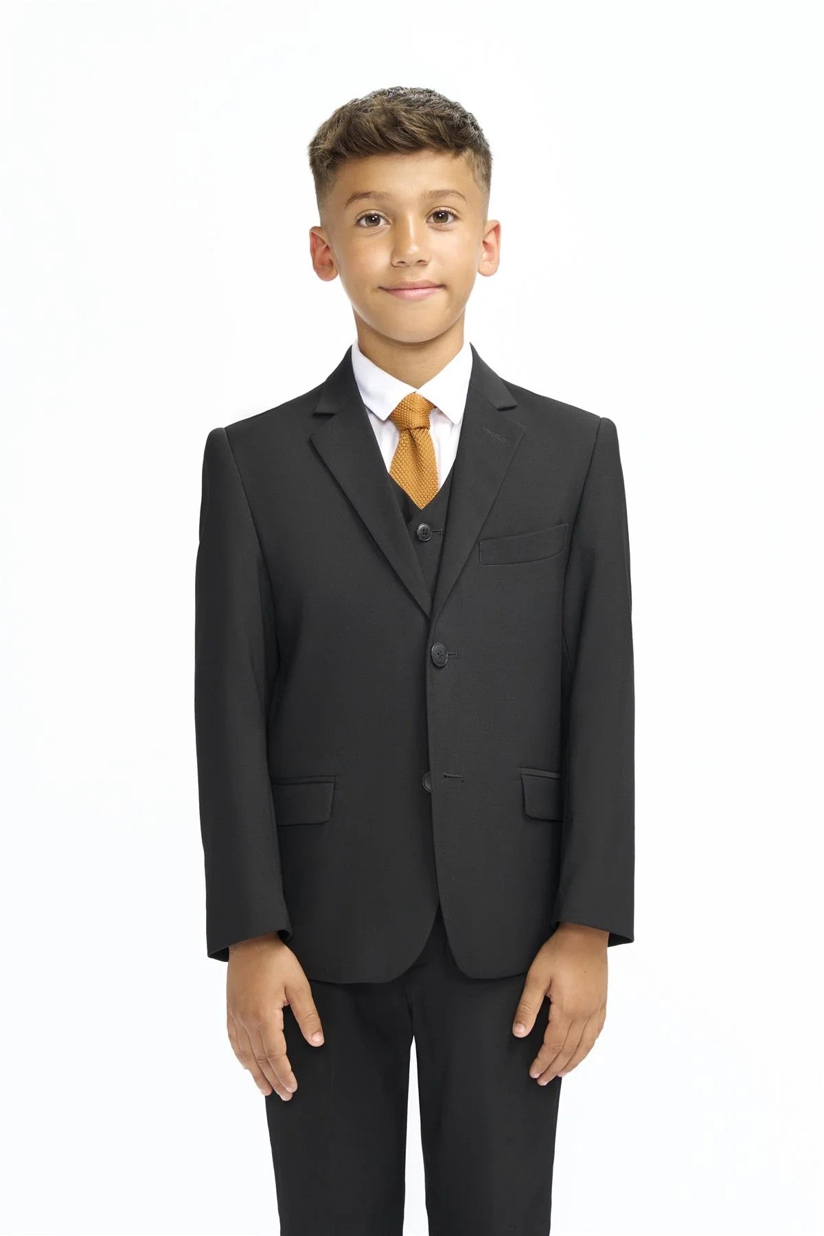 Premium Slim Fit Boys Suit – MALIBU - Black