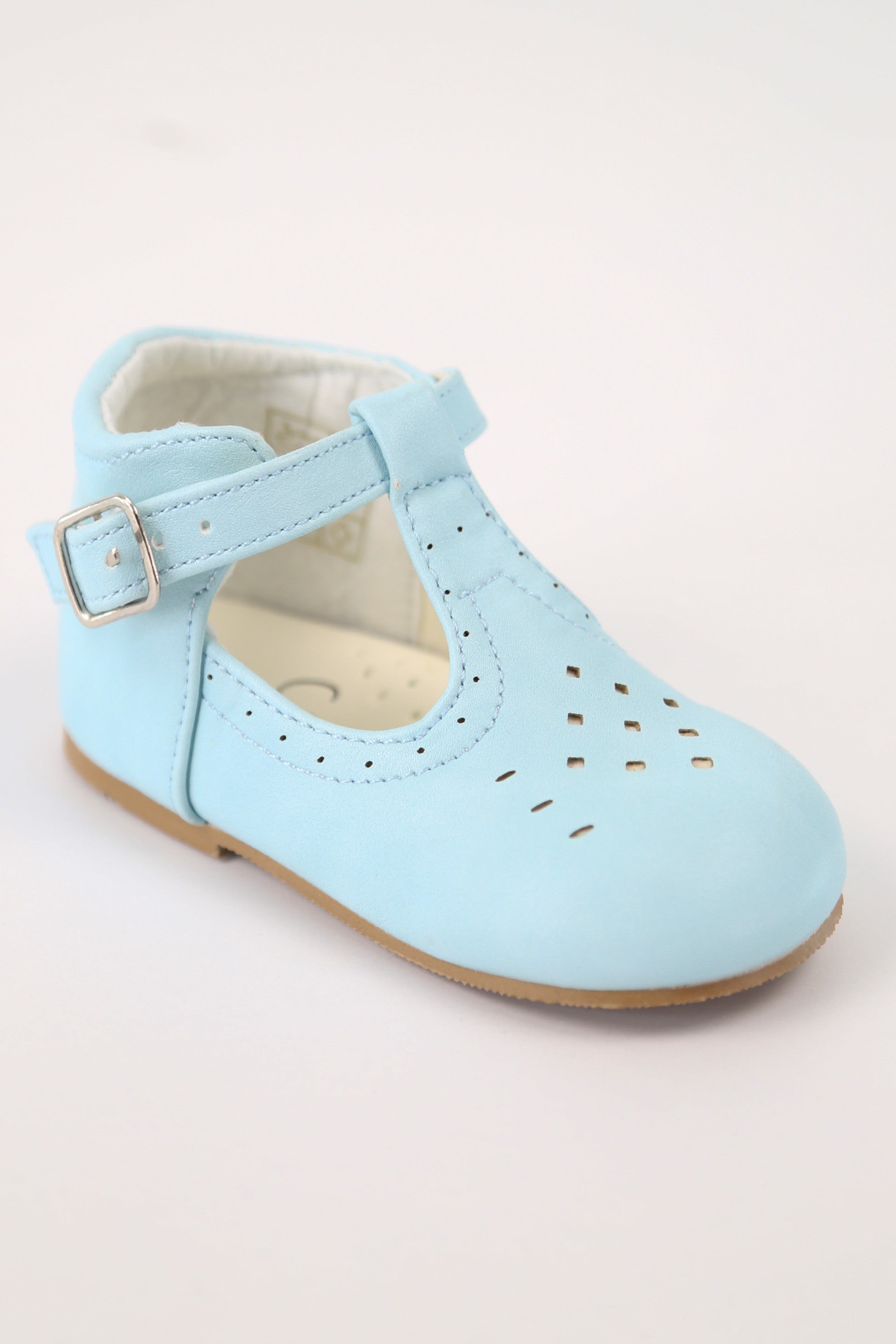 Chaussures Mary Jane à Boucle Unisexe pour Enfants - AARON - Bleu Bébé