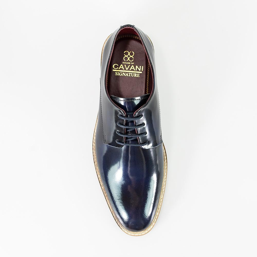 Chaussures Derby à Lacets pour Hommes - FOXTON - Bleu Marine