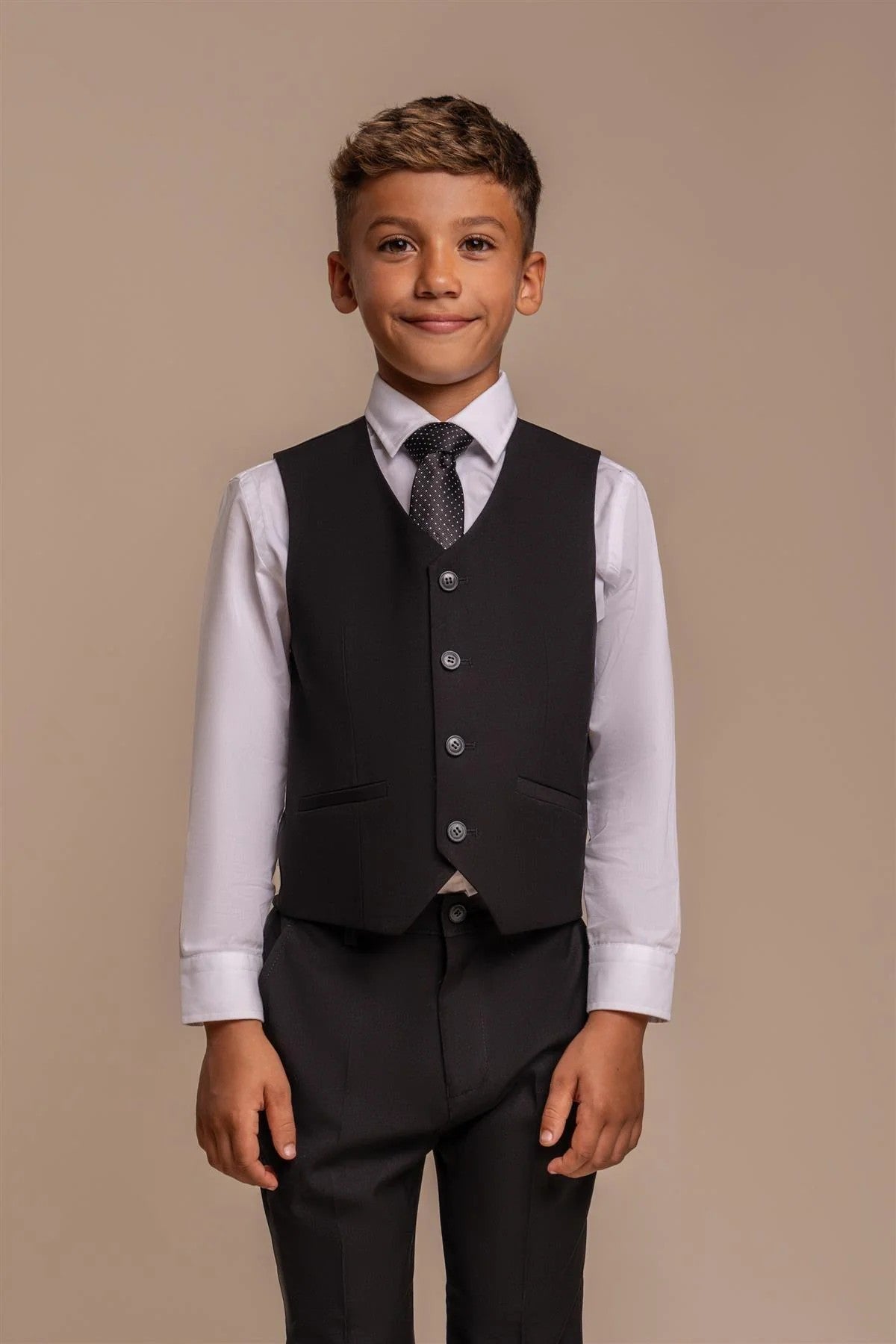 Costume Formel Slim Fit Noir pour Garçons - MARCO - Noir