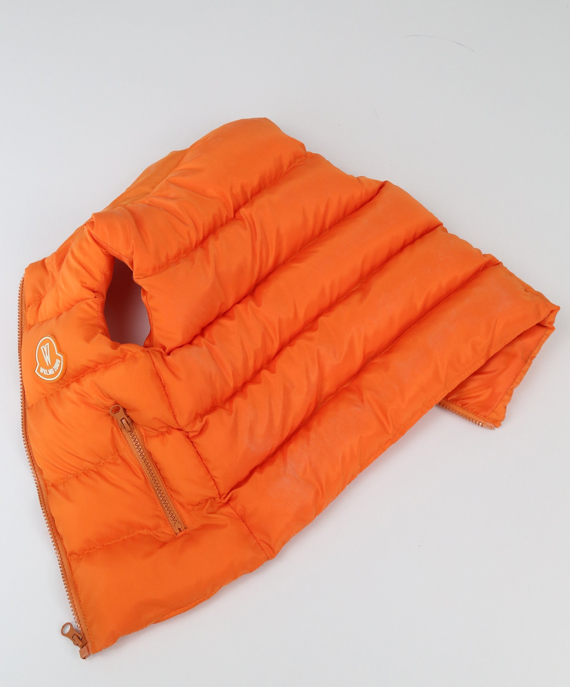 Jungen Pufferweste, Kinder gepolsterte ärmellose Winterbekleidung - Orange