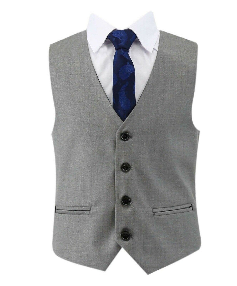 Costume Noir Tailored Fit pour Garçons - PARKER - Gris Clair