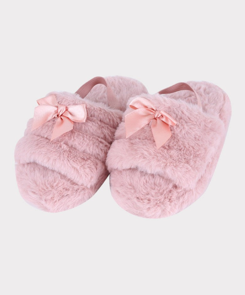 Chaussons en Pluche Rose Doux pour Filles - Rose