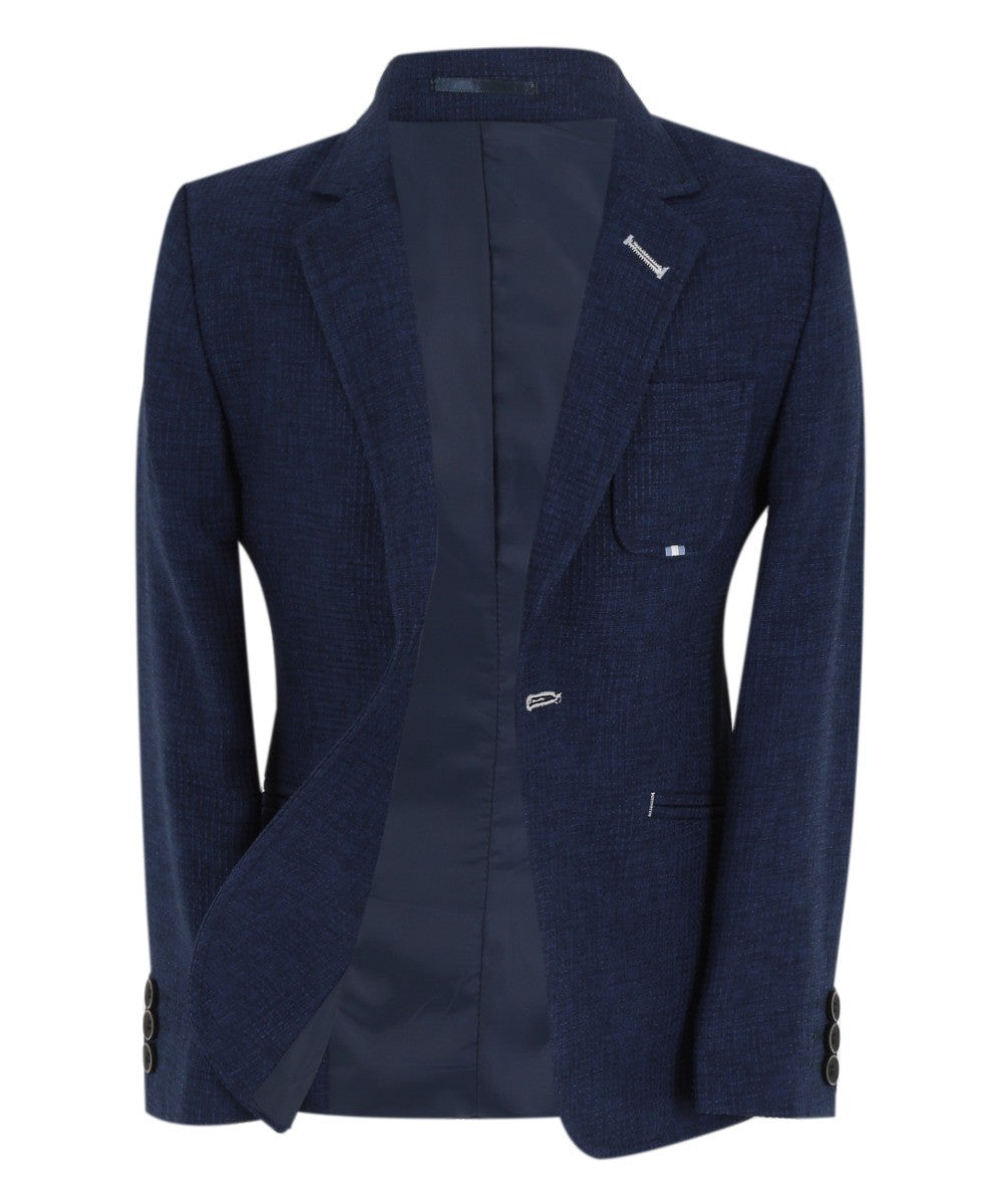 Blazer Formel en Tissu Twill Slim Fit pour Garçons - TERRY - Bleu Royal