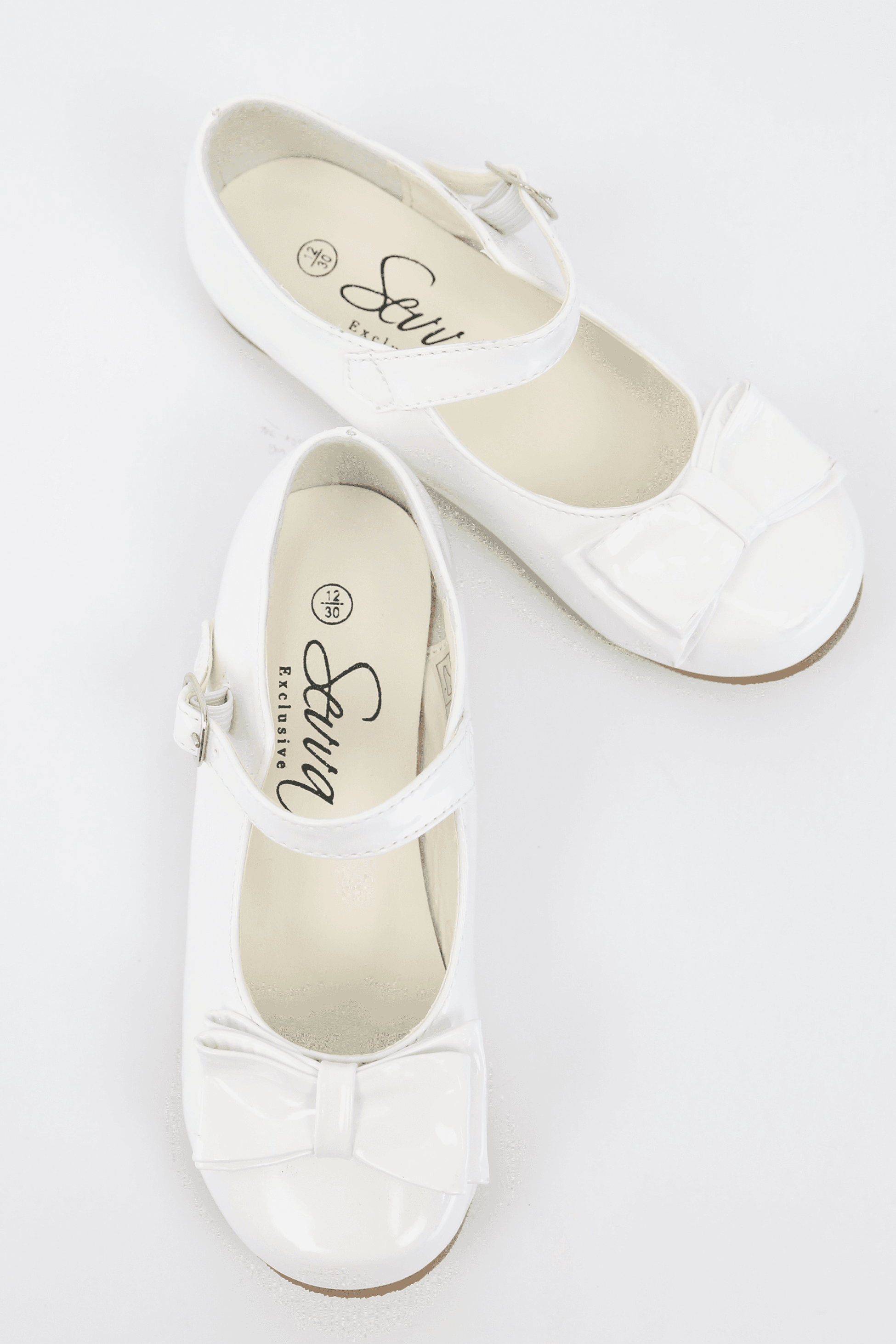 Chaussures Mary Jane Vernies avec Nœud pour Filles - LIYA - Blanc