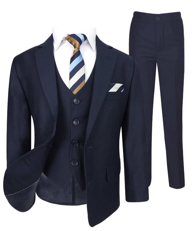 Costume Formel Tailored Fit pour Garçons - Bleu Marine