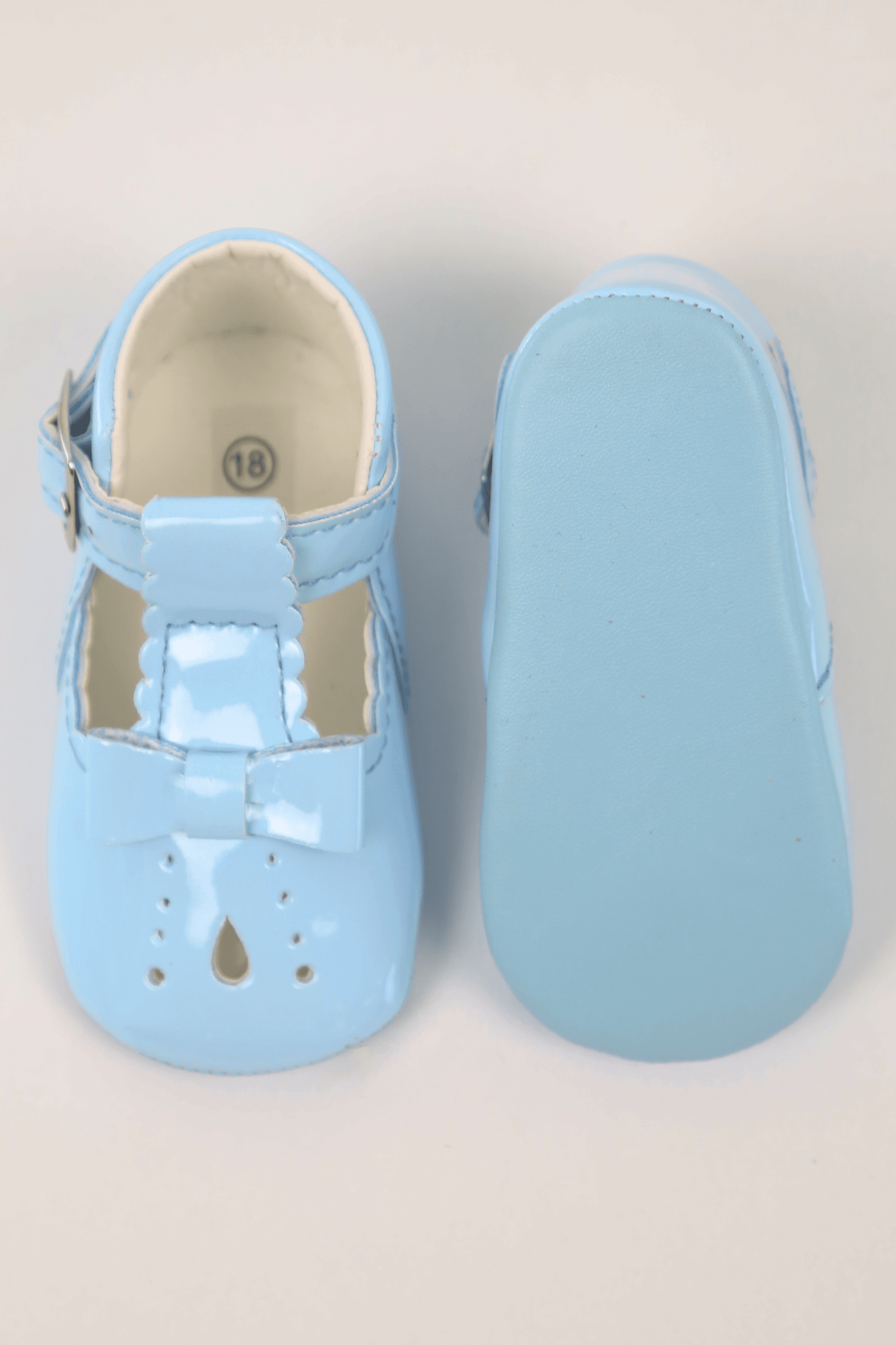 Unisex Baby Lackschuhe - HARPER - Blau