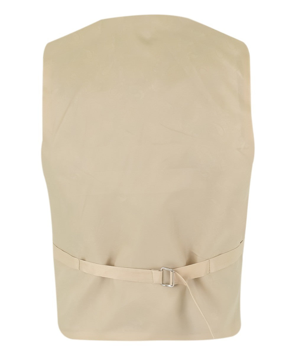 Jungen Tweed Karo Schlank geschnittener Anzug - Beige und Braun