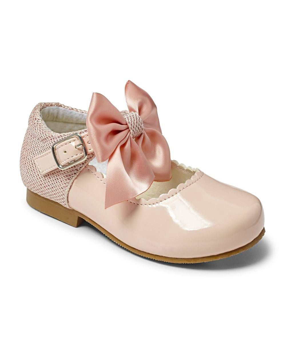 Chaussures Mary Jane à nœud en vernis pour filles – KRISTY - Rose