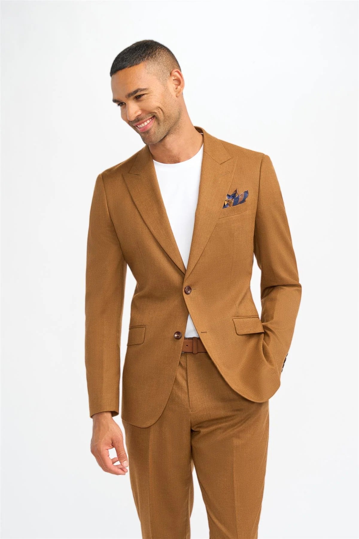 Veste de costume formelle en laine ajustée pour hommes - James - Sierra