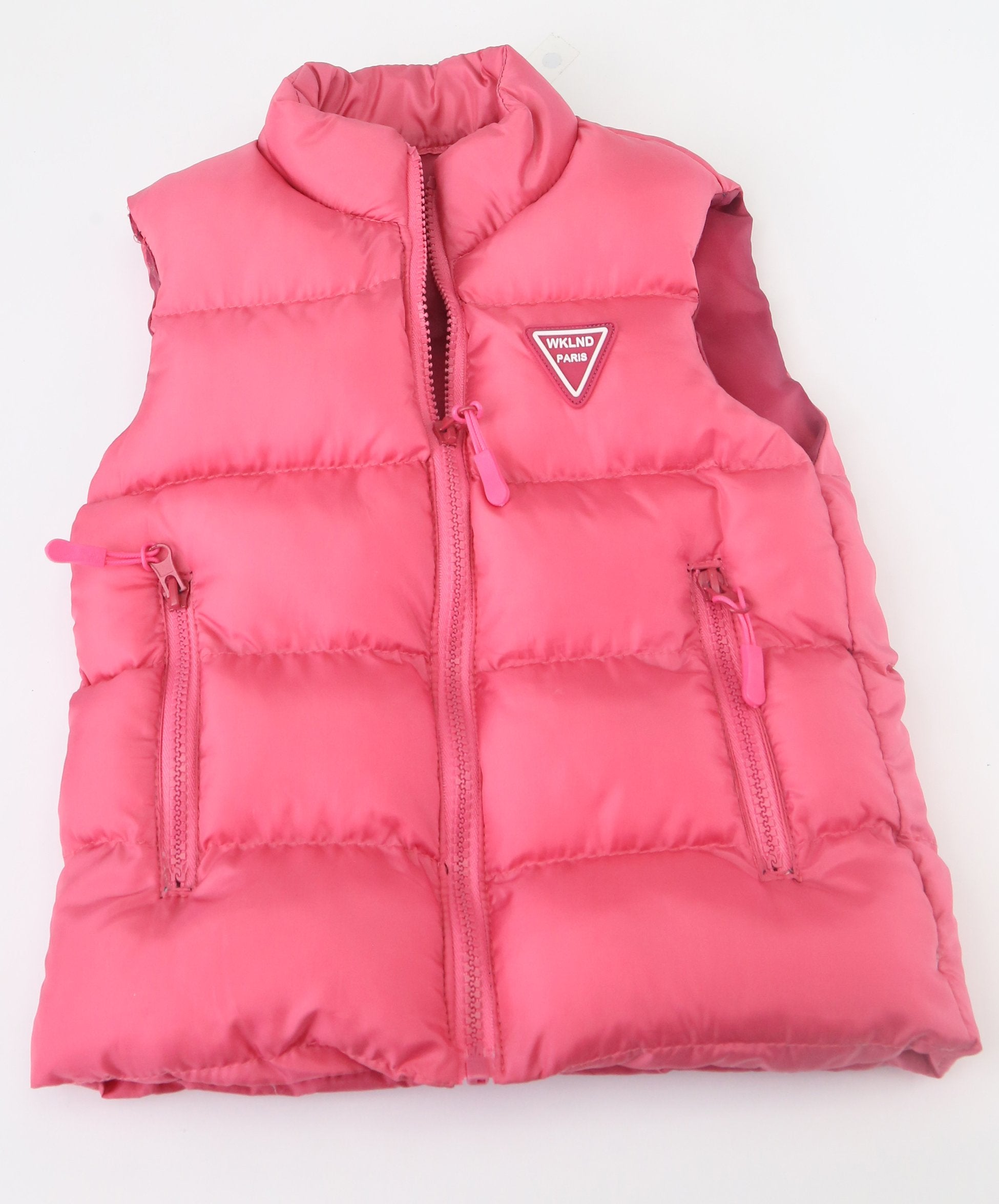 Gilet Sans Manches Matelassé pour Filles - Rose Carol