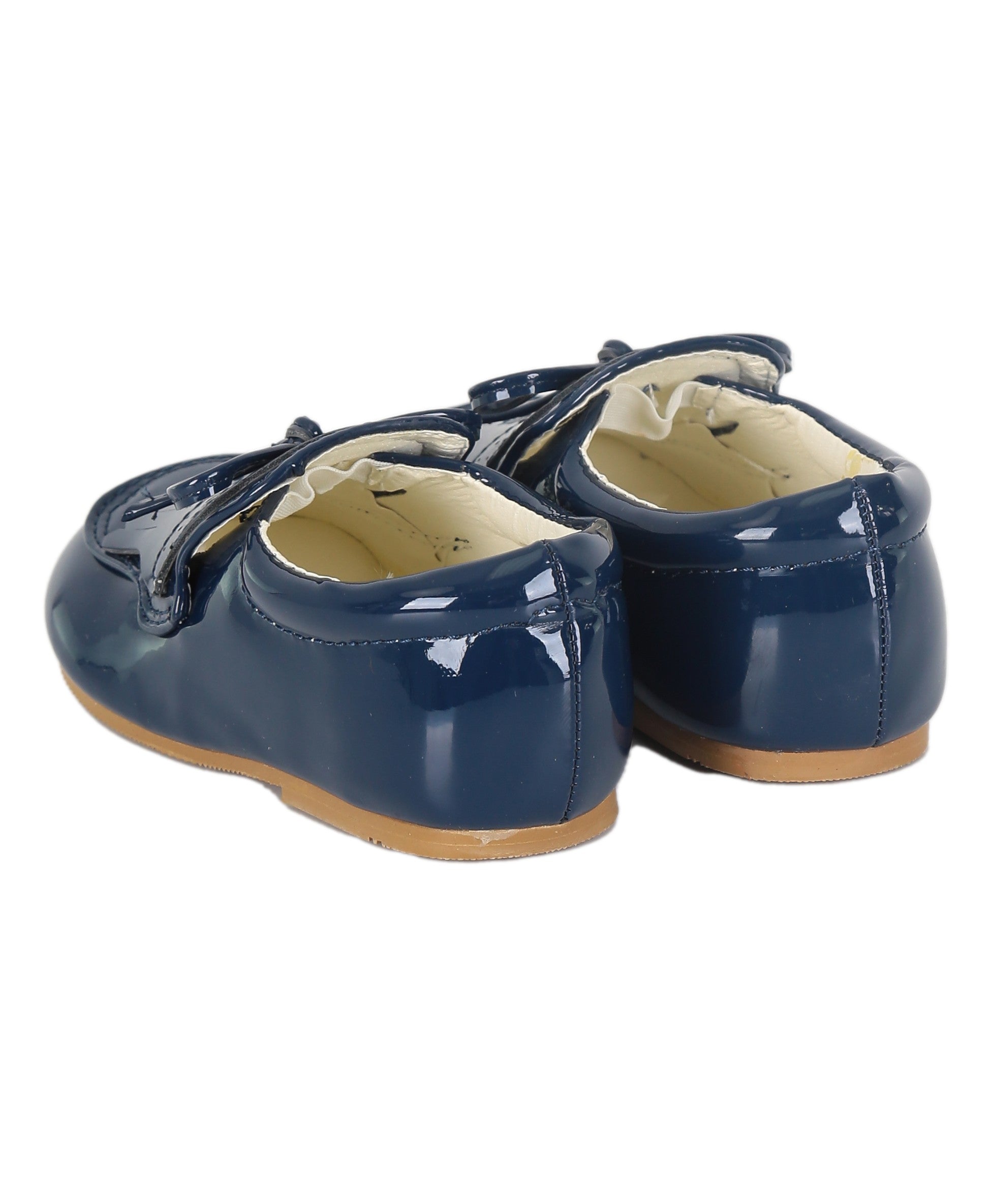 Baby Jungen Vorläufer Lack Loafers - ADAM - Navyblau