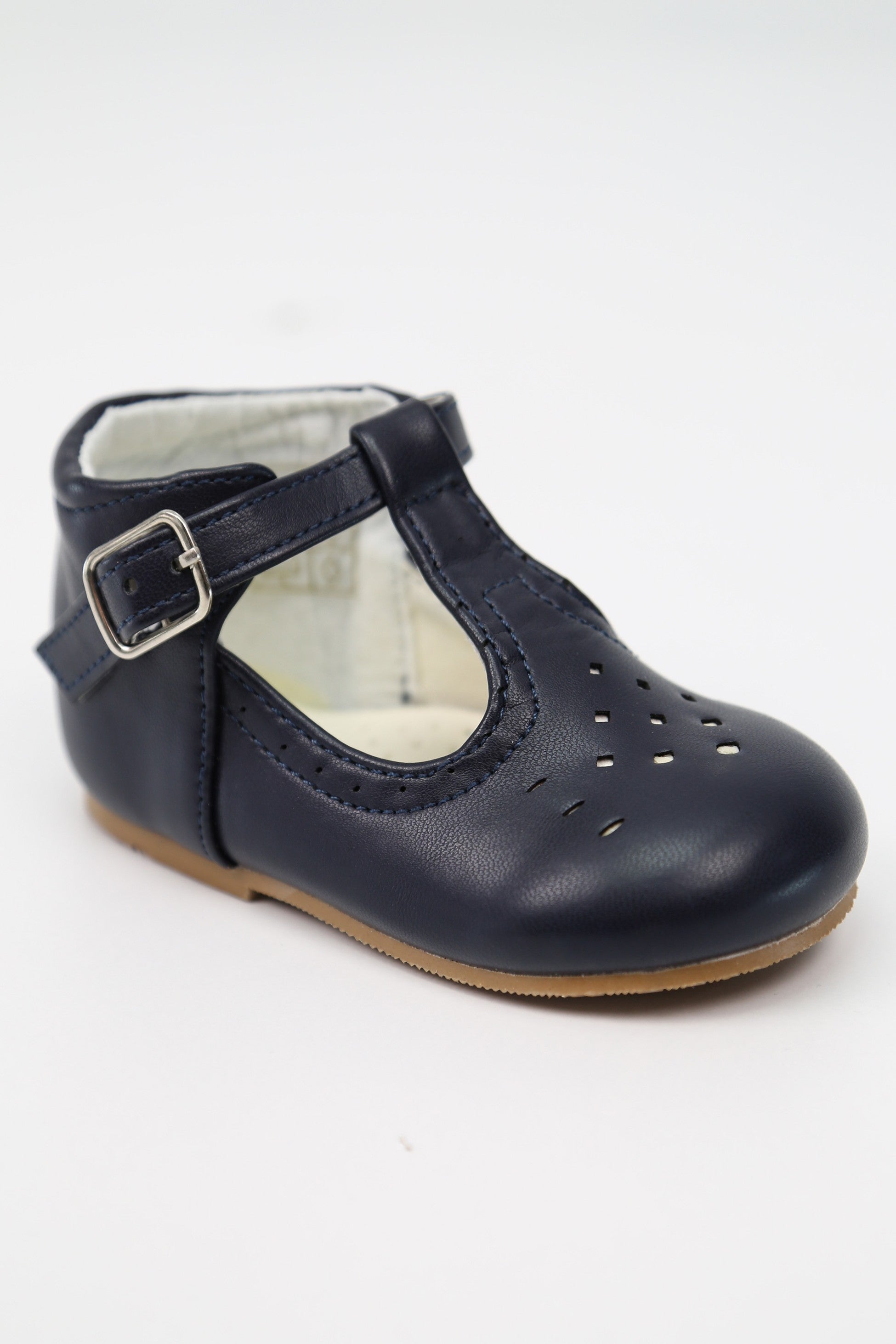 Chaussures Mary Jane à Boucle Unisexe pour Enfants - AARON - Bleu Marine