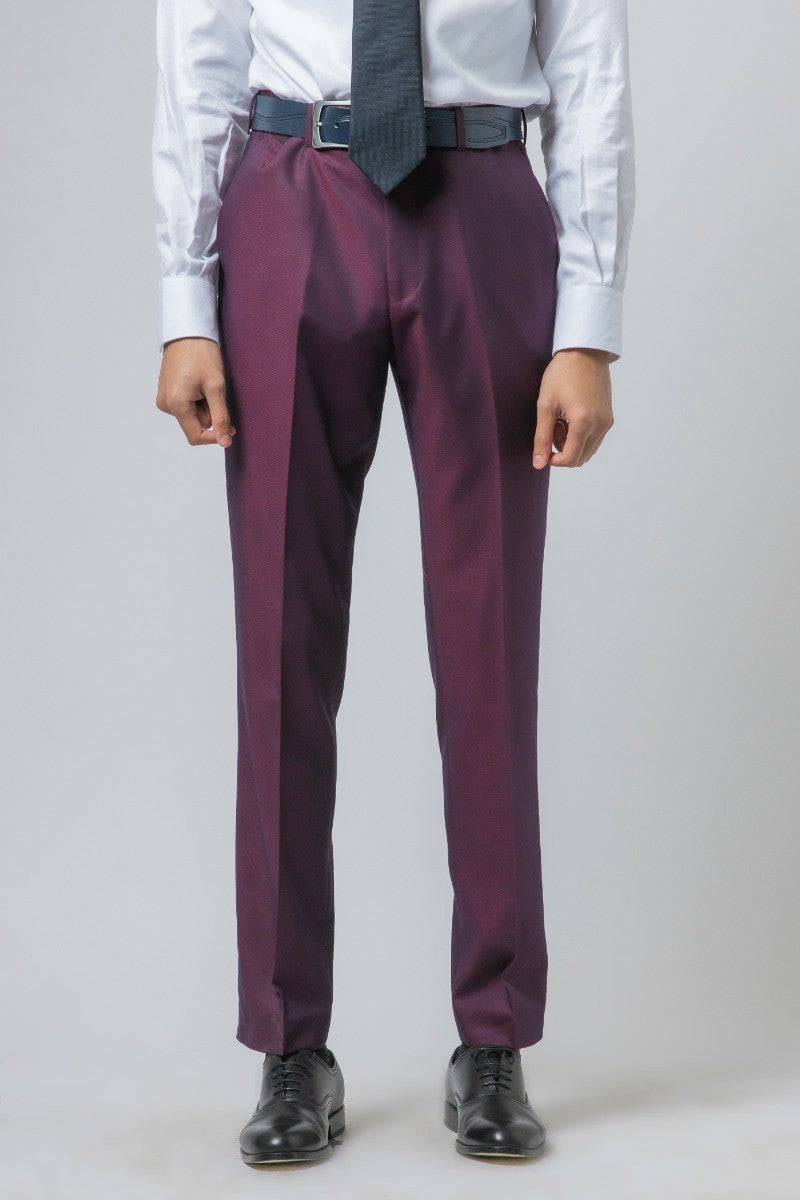 Costume ajusté bordeaux pour hommes - Lincoln - Bourgogne