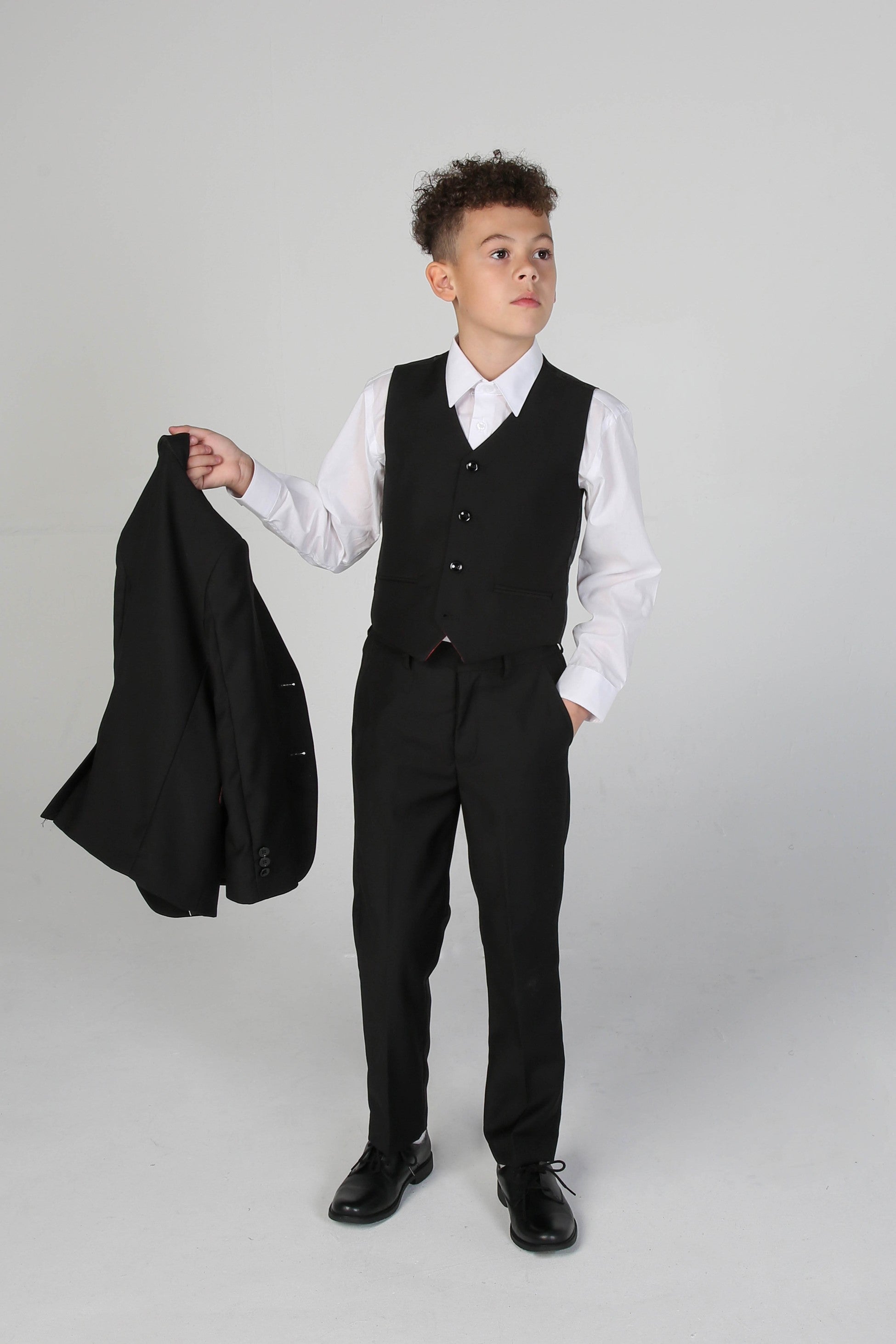 Costume Noir Tailored Fit pour Garçons - PARKER - Noir