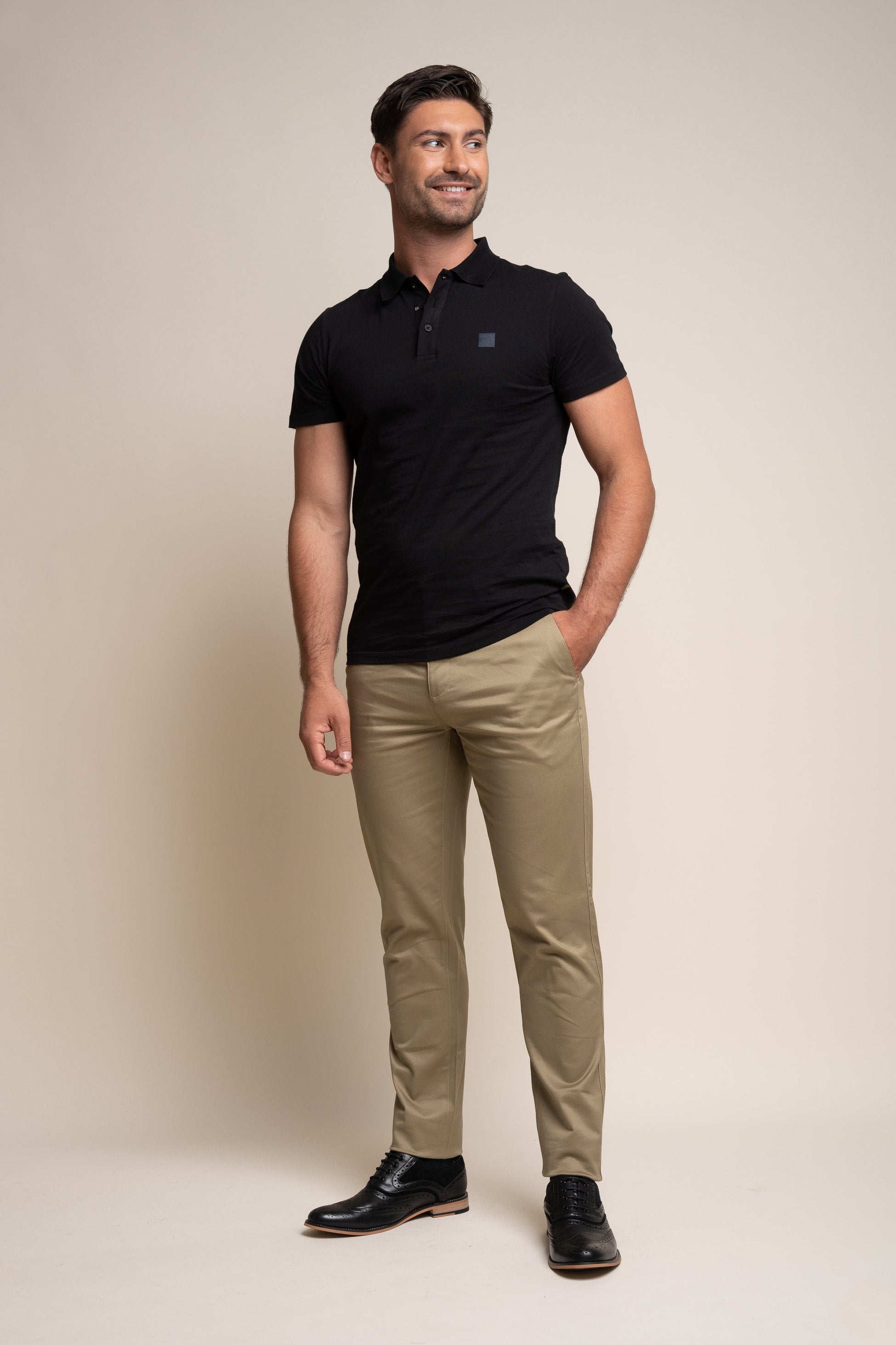 Herren Casual Baumwoll Chino - DAKOTA - Schiefer