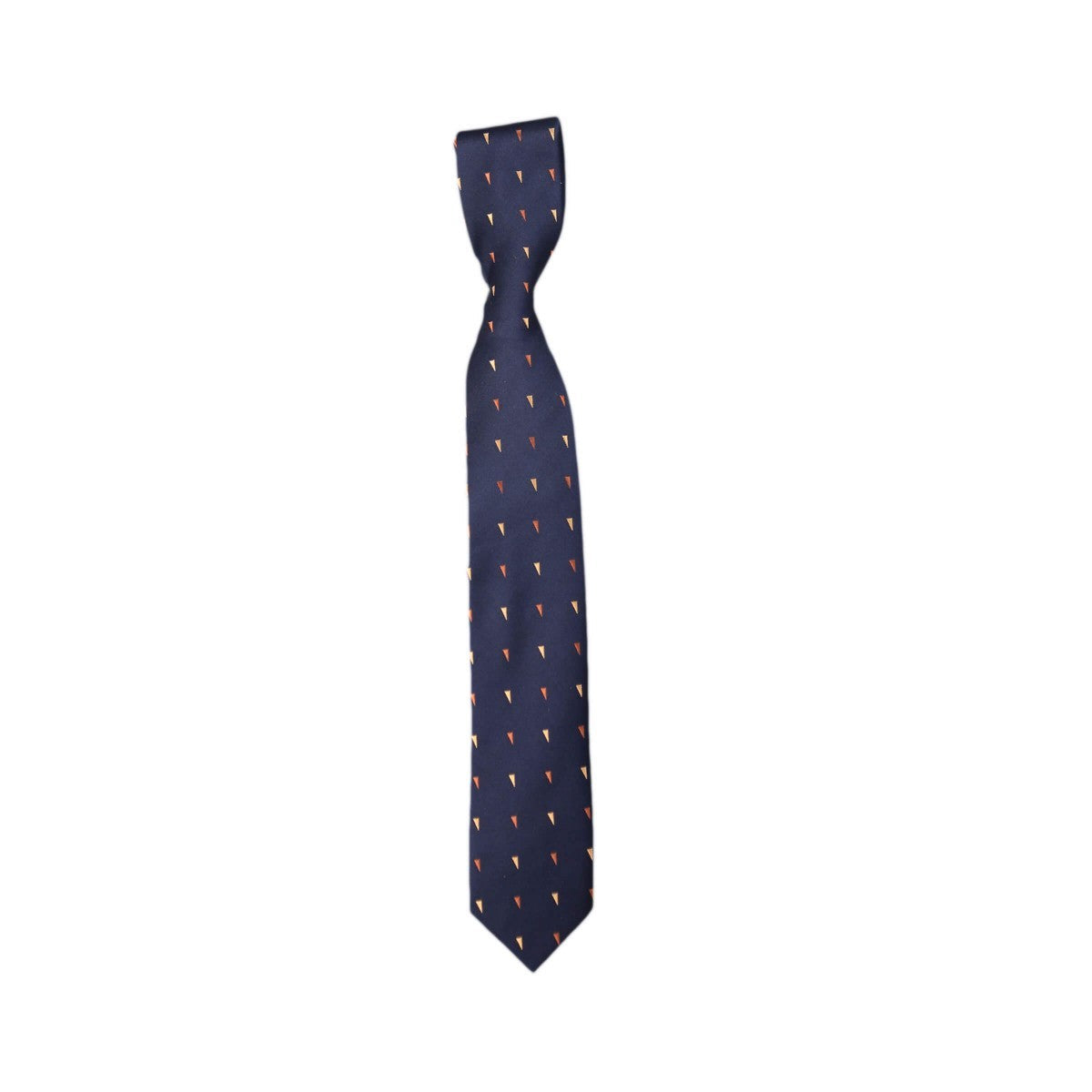 Boys Mixed Pattern Formal Tie & Hankie Set - Navy