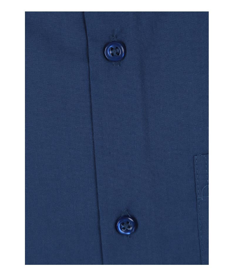 Jungen Baumwoll-Mischgewebe Formelles Hemd - Navyblau