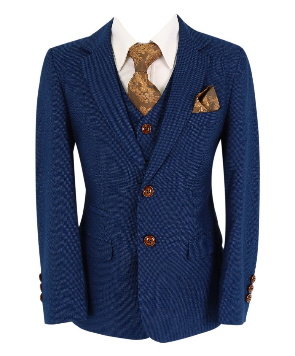 Costume Bleu Tailored Fit pour Garçons - MAYFAIR - Bleu Royal