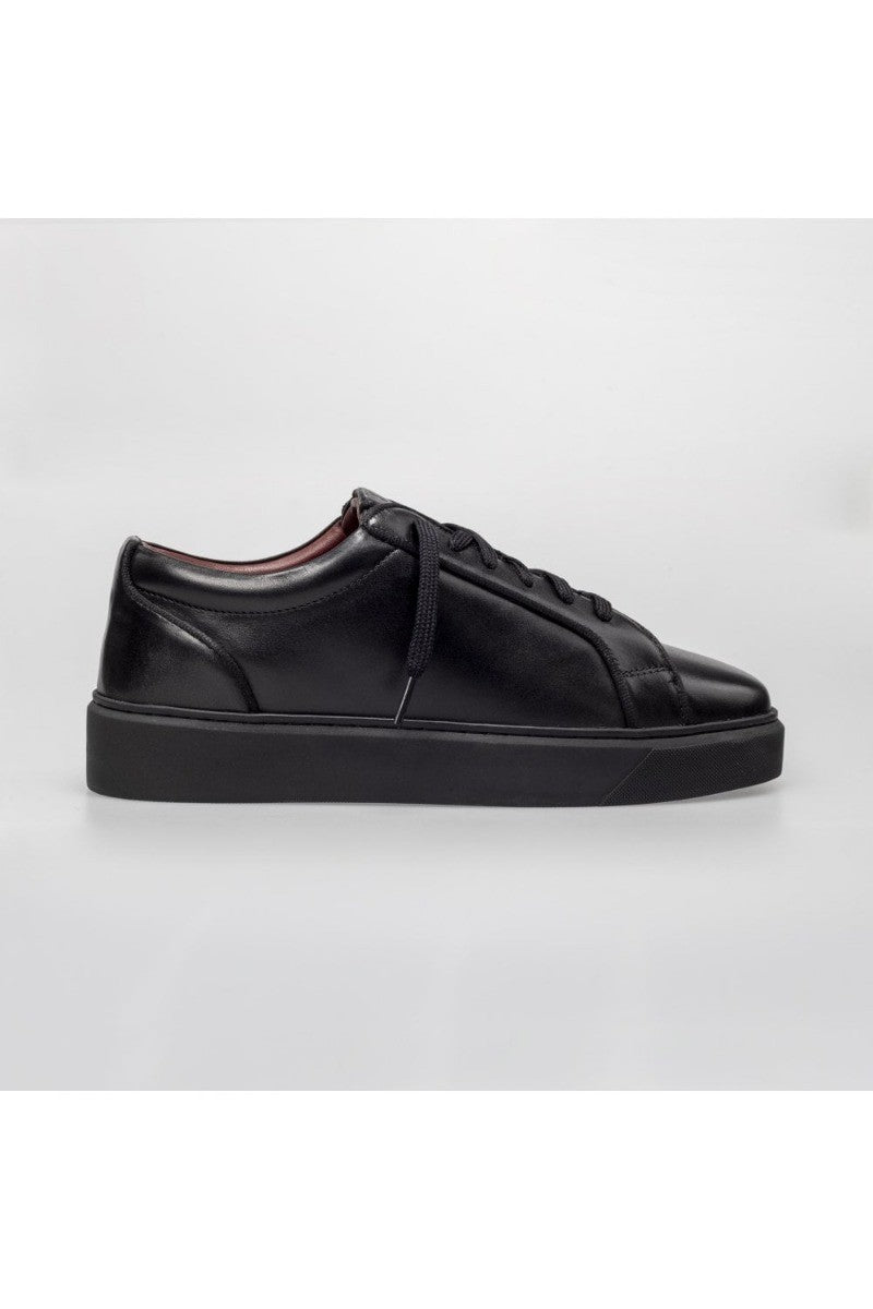 Herren Sneaker mit dicker Gummisohle - Schwarz