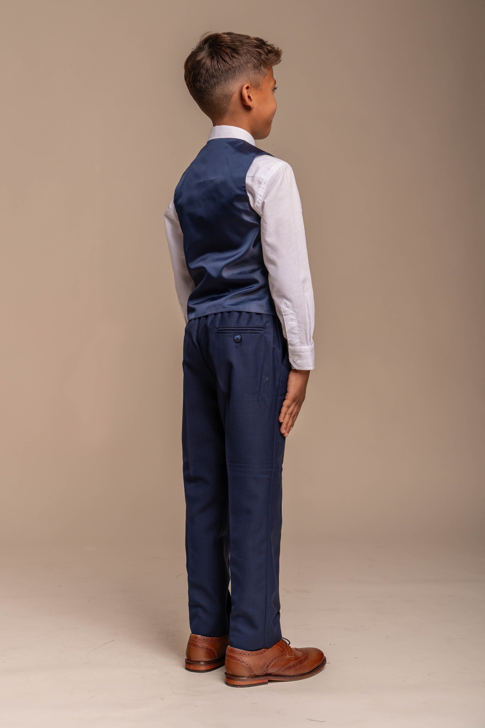 Boys Slim Fit Formal Suit - JEFFERSON Navy - Navy Blue