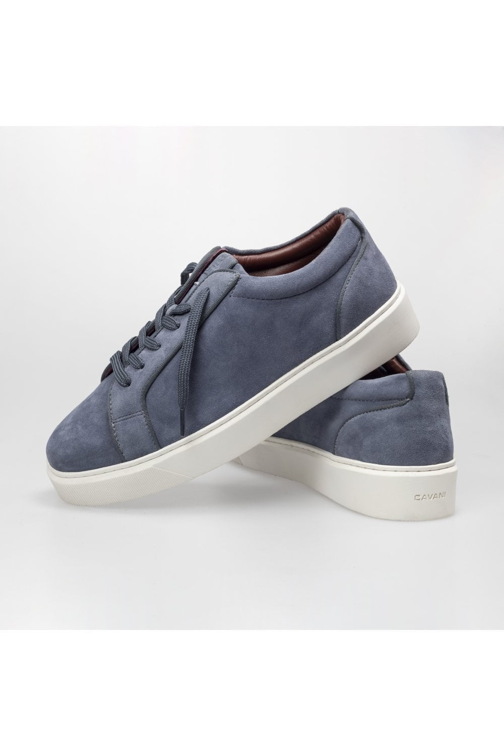 Sneakers à Lacets à Semelle Épaisse pour Homme - Bleu Acier