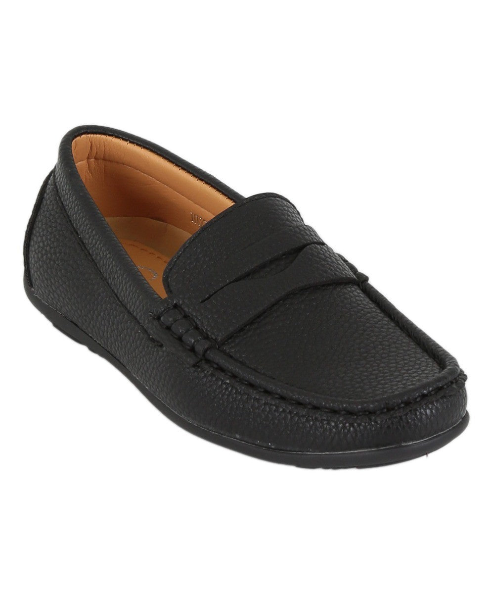 Jungen Leder Penny Loafer - HUGO - Schwarz