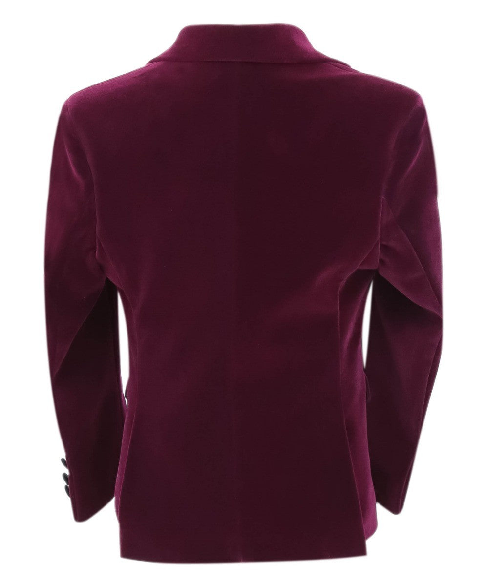 Blazer Formel Slim Fit en Velours pour Garçons - Hackney - Violet