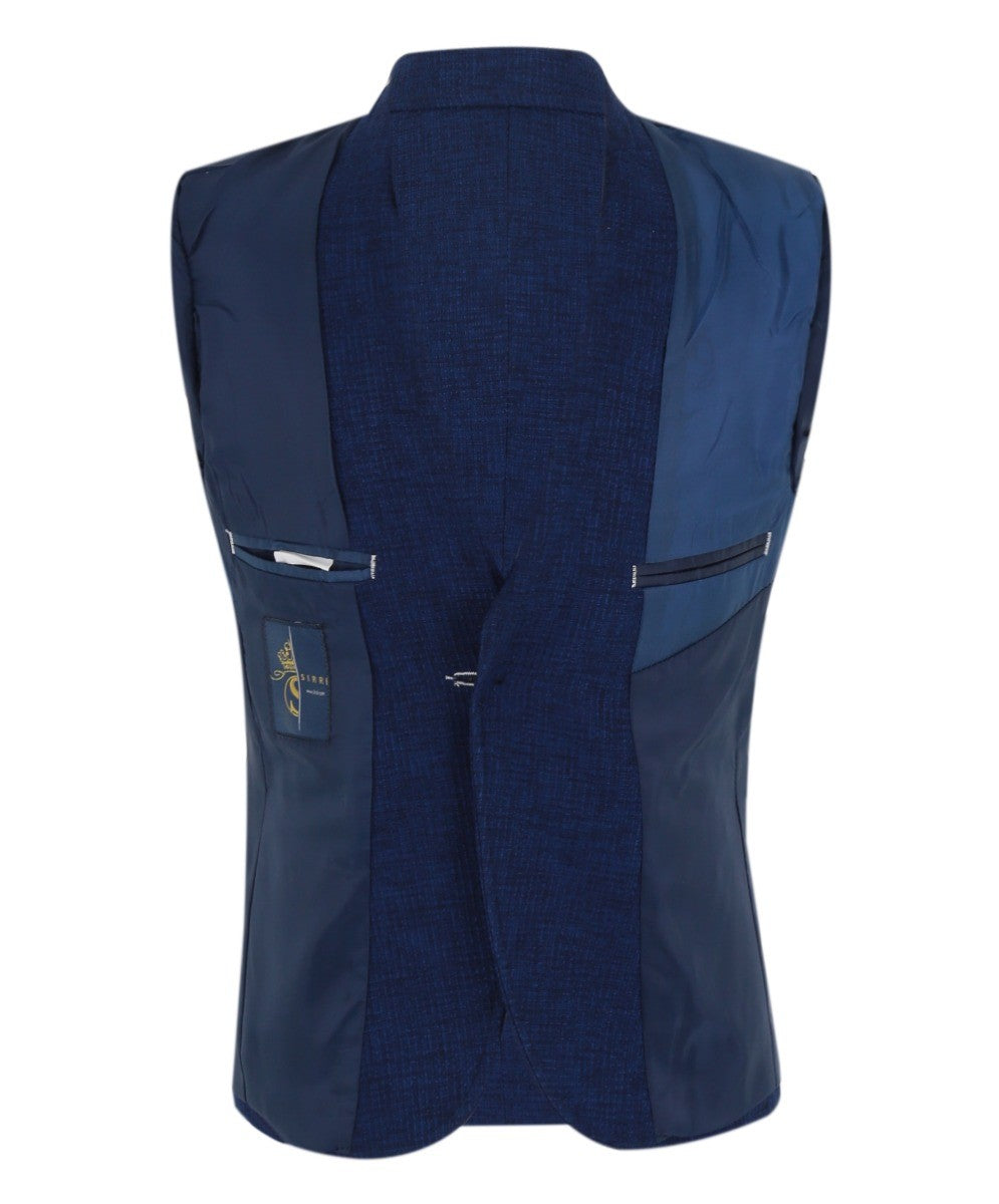 Blazer Formel en Tissu Twill Slim Fit pour Garçons - TERRY - Bleu Marine