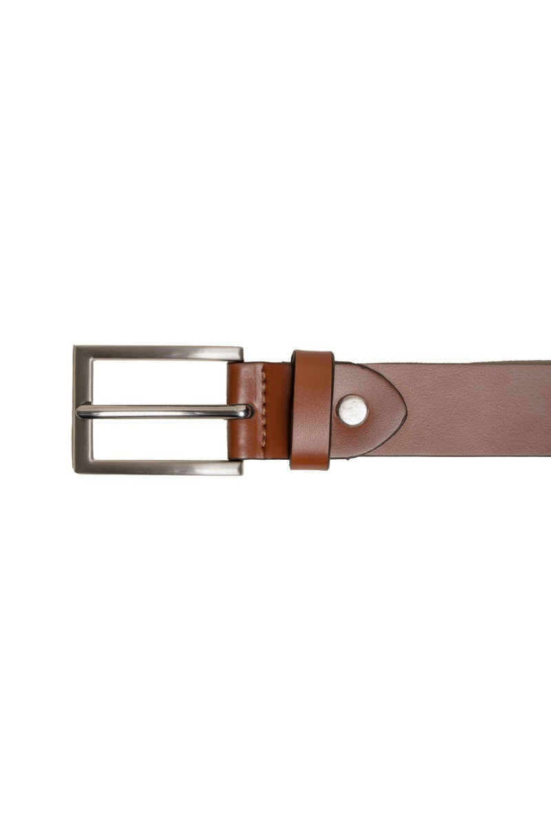 Men's Leather Belt - Tan Brown