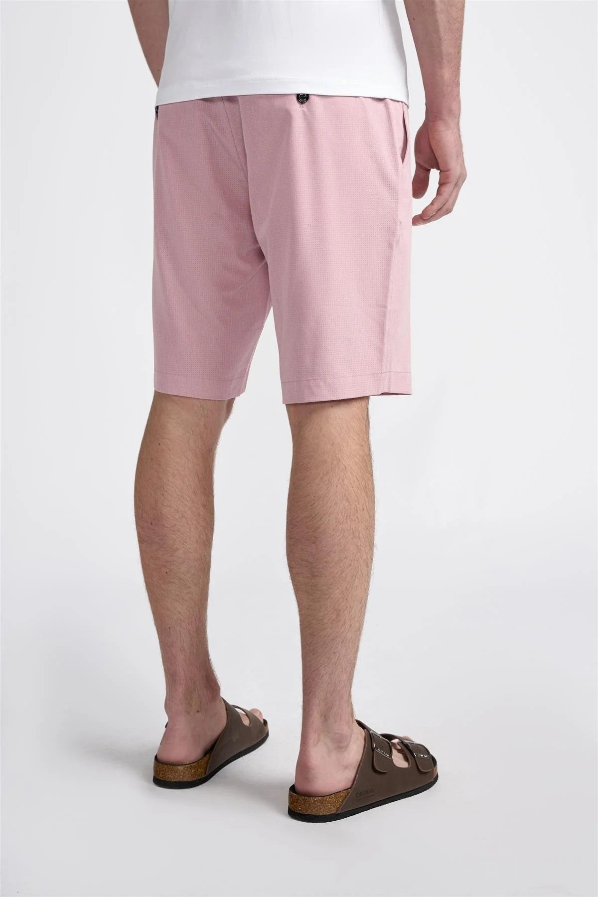 Herren Sommer Essentials Strukturierte Shorts – DENVER - Mauve