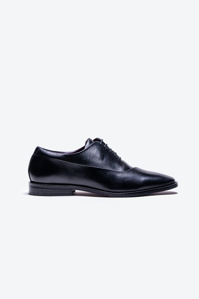 Chaussures Oxford en cuir véritable pour hommes - SEVILLE - Noir