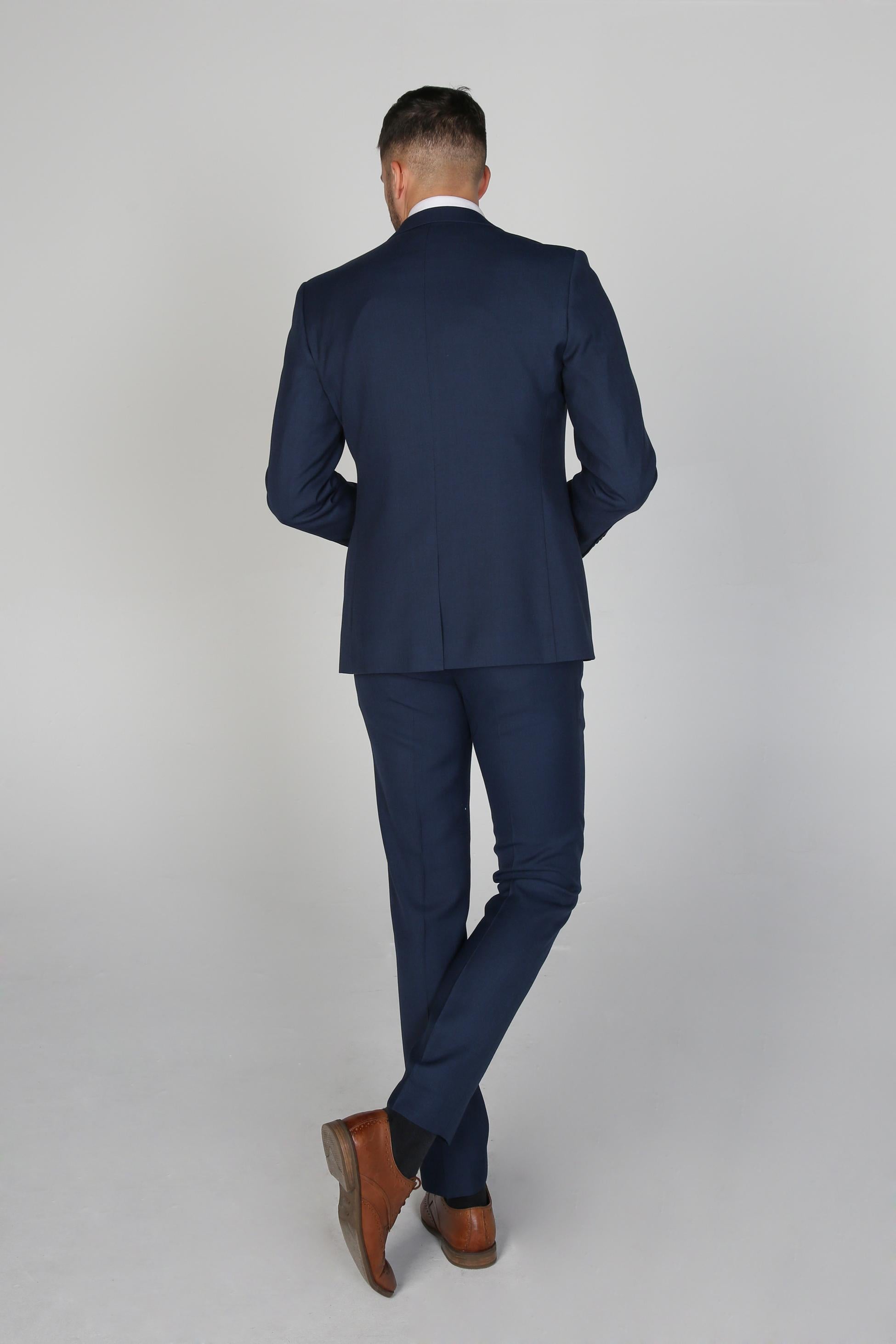 Costume Formel Tailleur pour Homme - CALVIN Navy - Bleu Marine