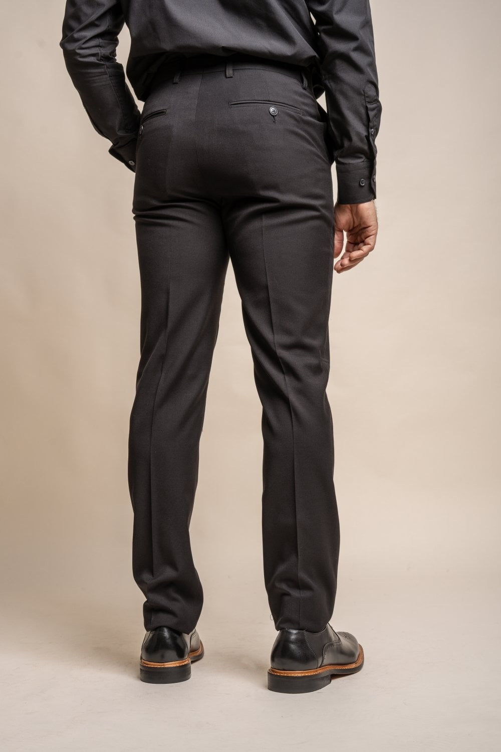 Men's Slim Fit Formal Black Suit - MARCO - Black