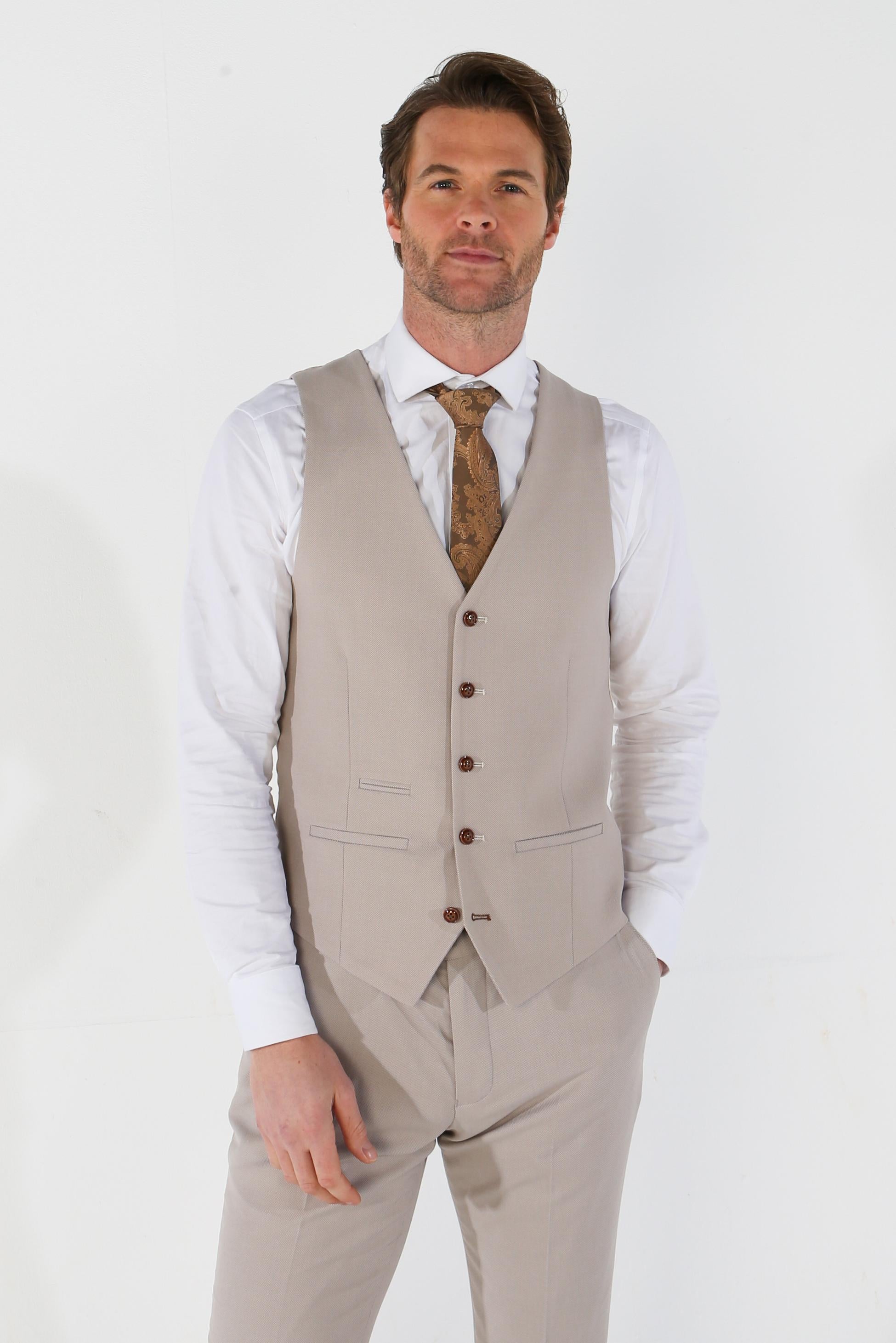 Gilet Simple Boutonnage Tailleur pour Homme - MAYFAIR - Pierre